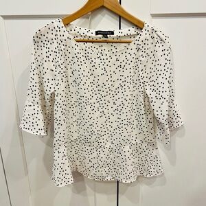 $8 when bundled - Banana Republic cream & polka dots blouse - Bundle Discount